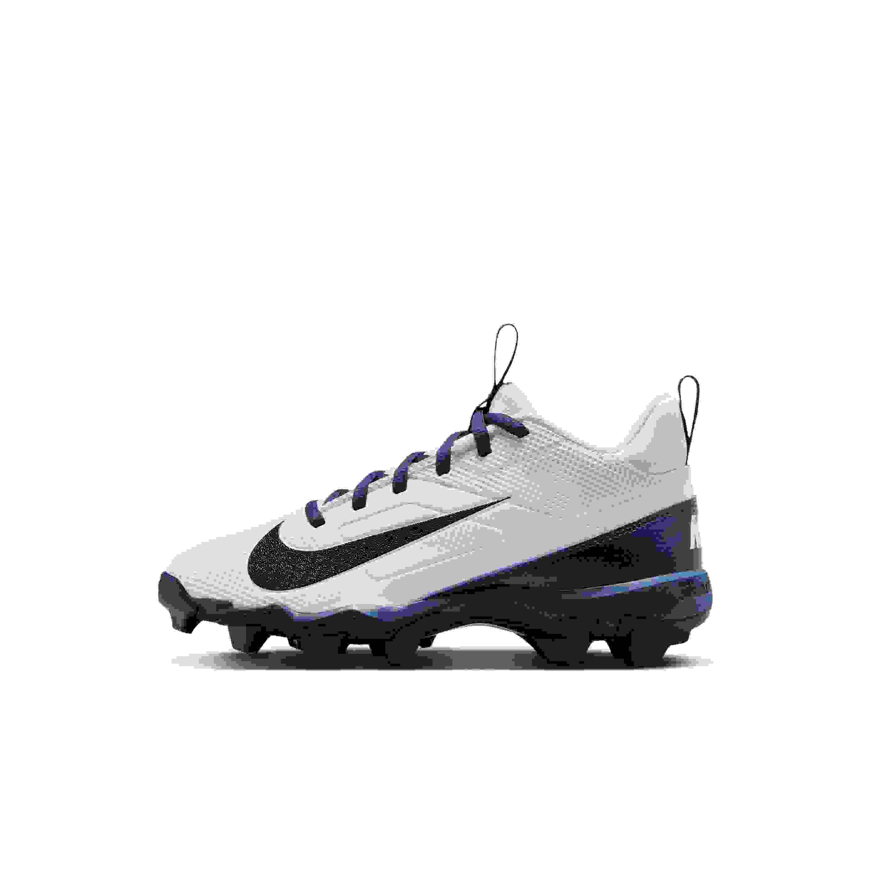 Nike Alpha Menace 4 Shark Preschool Boys' "White/Midnight Navy/Black" Football Cleat